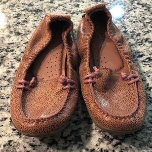 Hush Puppies Women's Tan/Brown Leather Driving Loafers